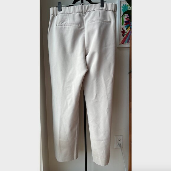 Abercrombie & Fitch Cream Sloane Tailored Wide Leg Pant-Tall Size - Size 31L/12L - Picture 7 of 8